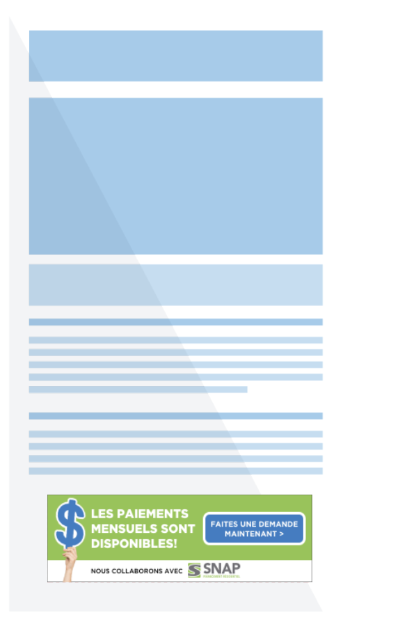 Exemple de Weblink bannière mobile